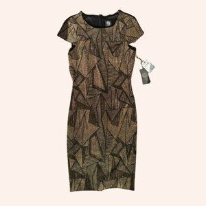Vince Metallic Sheath Dress